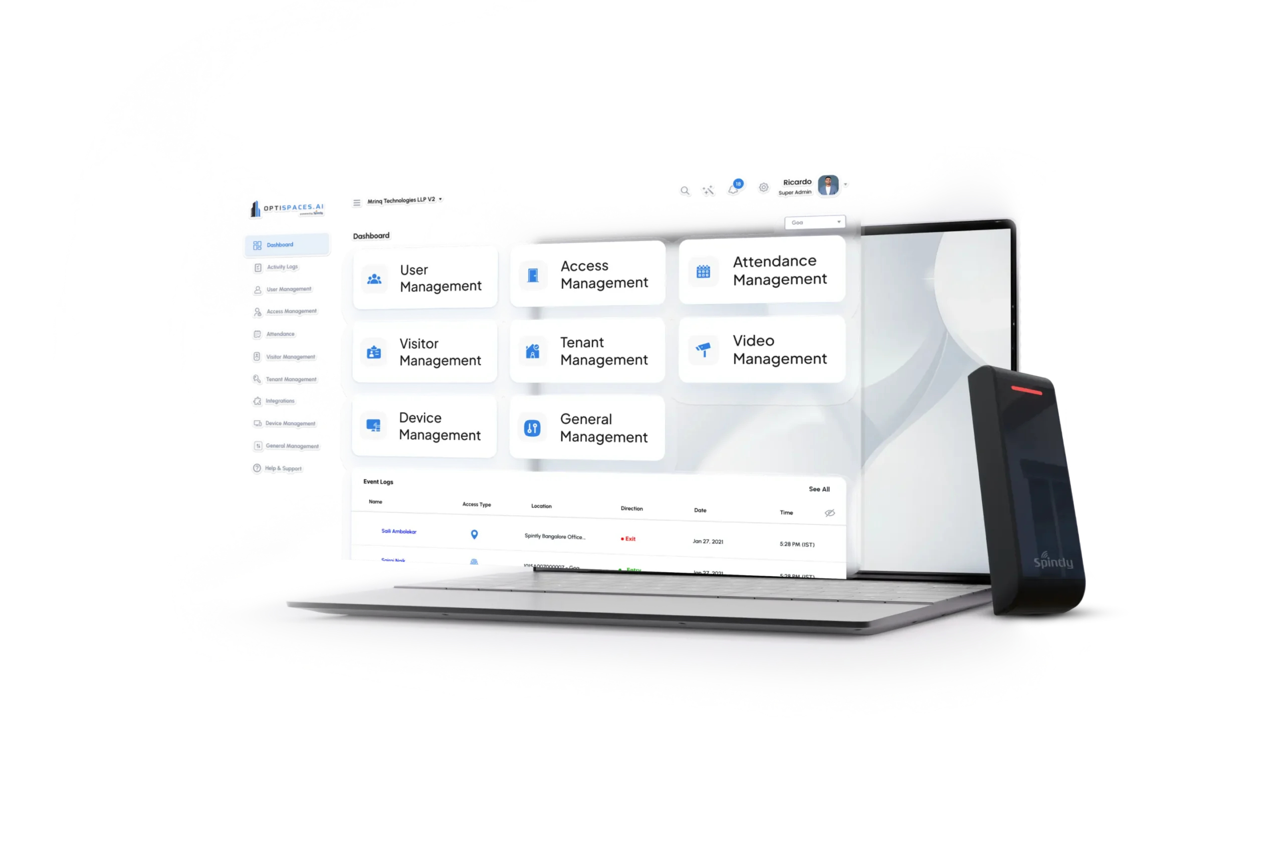 Biometric Time & Attendance Management System | Spintly